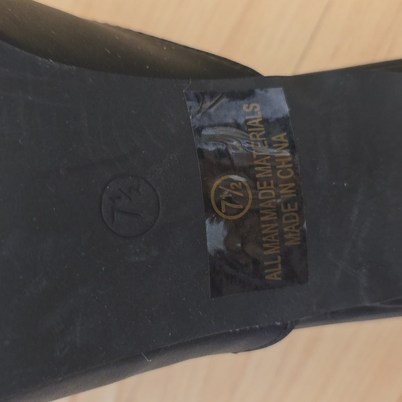 Olivia Jaymes Maysa Women's Square Open Toe Mules Heel Black Size 7.5 - Picture 6 of 9